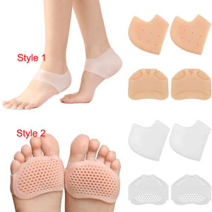 Silicone Heel Protectors Metatarsal Pads Forefoot Gel Heel Pad Plantar Fasciitis Women Men Foot Pain RelieveBlister Prevention