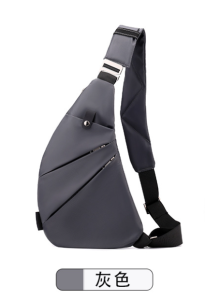Men Crossbody Chest Bag Anti-theft Lightweight Close Fit Waist Bag Travel Shoulder Bag