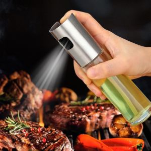 Bình Xịt Dầu Ăn Chai Xịt Dầu Ăn Phun Sương Làm Bằng Thủy Tinh Dung Tích 100ml Chịu Nhiệt Cao