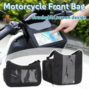 Touch Screen Motorcycle Front Bag Universal Electric Vehicles Tricycles Phone Holder Storage Bag