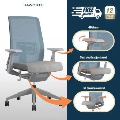 Very Office Chair - Haworth (Free Delivery + Free Chair Assembly) Delivery Within 1 Week