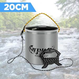 Foldable Fishing Bucket Portable Folding Collapsible Outdoor Wash Fishing Travel Water Bucket Baldi Lipat Memancing 折叠桶