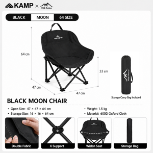 Camping Chair Portable Heavy Duty Folding Chair Outdoor Adult Foldable Beach Chair Three Levels of Adjustment Available Chair