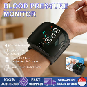 SG Fast Delivery Wrist Blood Pressure Monitor LCD Screen Rechargeable Voice Digital Automatic Blood Pressure Monitor