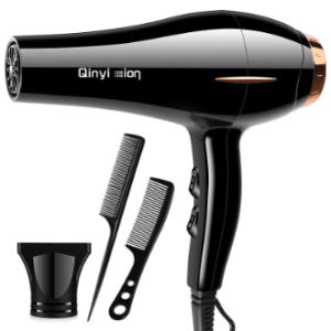 2025 hair dryer household high-power hair salon blue light negative ion hair dryer hot and cold air does not hurt hair silent