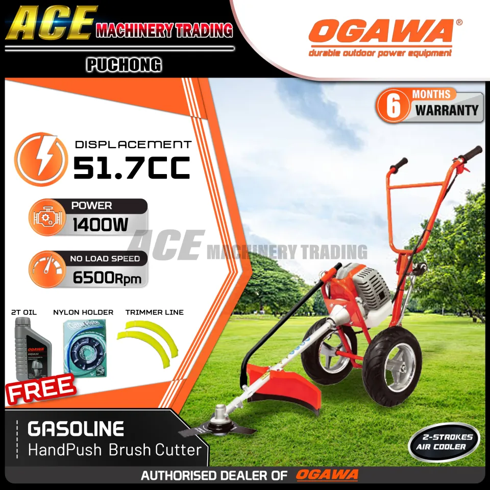 100 Original OGAWA LT20N Hand Push Brush Cutter 51.7cc 6 Month