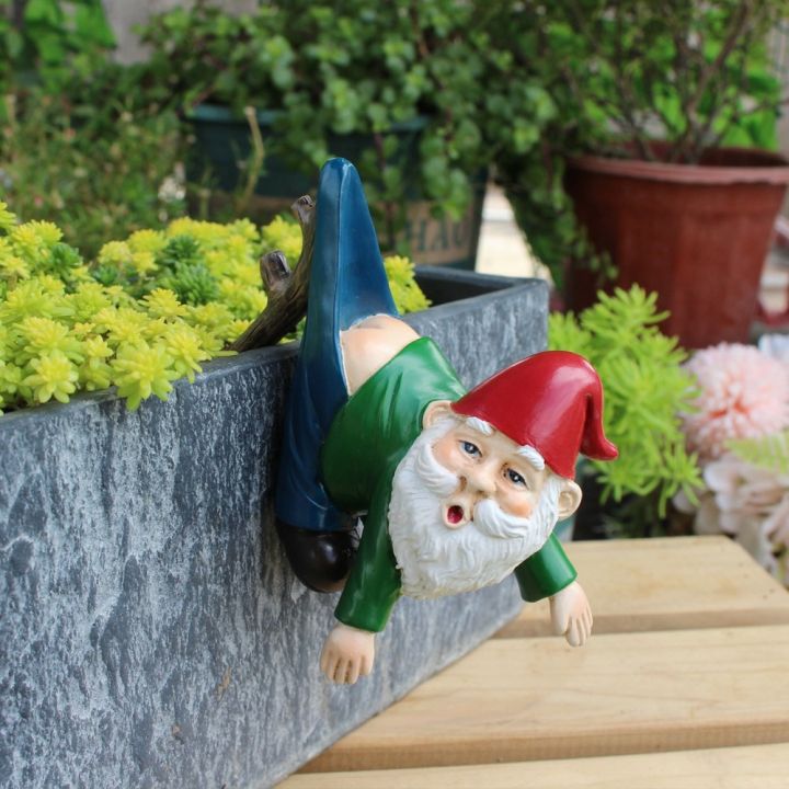 JKDESIGN Nhựa Tượng nhỏ treo hình gnome Sống động như thật Phim hoạt ...