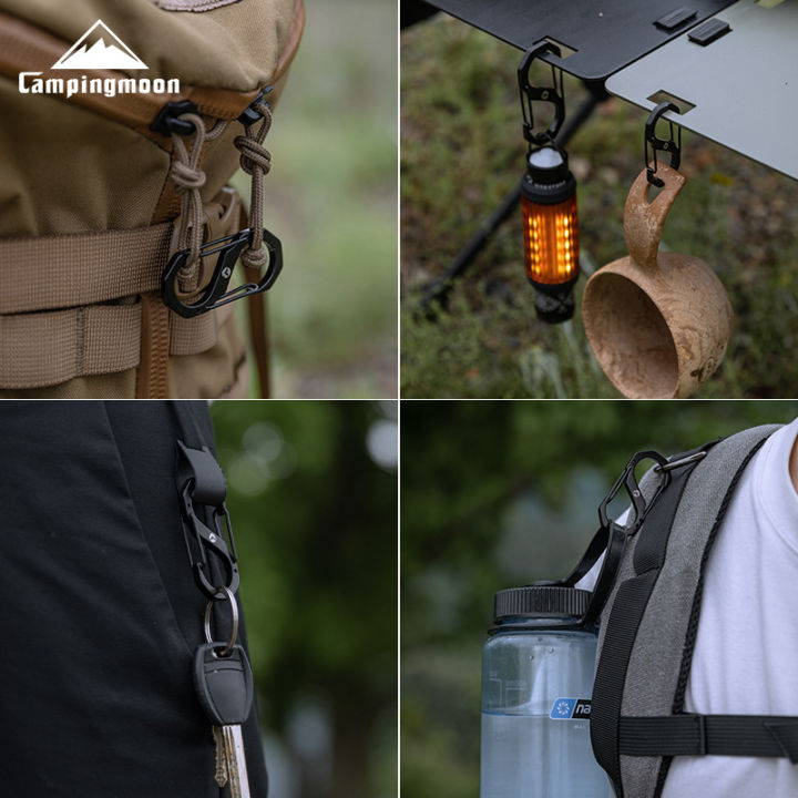 Campingmoon%20S-Shape%20Carabiner%20Double%20Hook%20Outdoor%20Camping%20Hiking%20Equipment%20Tool%20Tent%20Accessories%20SS-5%20SS-7%202pcs%20Pack%20Set%205/7cm%20Stainless%20Steel%20Keychain%20Hanging%20up%20to%20150kg%20Max%20Load%20Heavy%20Duty%20Original%20-%20Image%206