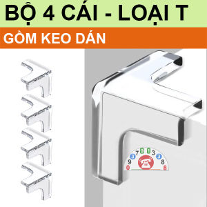 Combo 4 Cao Su Silicon Bịt Cạnh Bàn Ghế Dụng Cụ Bọc Góc Cạnh Tủ Miếng Bọc Cạnh Bàn Silicon