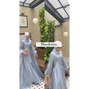BISA COD - BEST SELLER CIYLAA DRESS BAHAN SHIMMER SILK FUL FURING BUSUI SIZE M L XL XXL GAMIS WANITA TERBARU KONDANGAN DRES PESTA BRIDESMAID LEBARAN