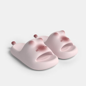 New Cute Cat Paw Print Slippers Cute Girls Outdoor Waterproof Summer Slippers Home Couple Parent-child Cool Slippers H260729
