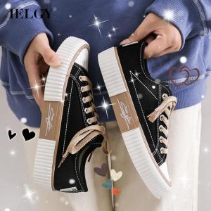 IELGY lace-up soft and durable canvas shoes female Korean version all-match