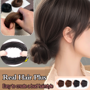 Birds Nest Bun Head Fluffy Wig  Ladies Ponytail Women Hair Clips Elastic Meatball Head Hairpieces Woven Hair Artifact