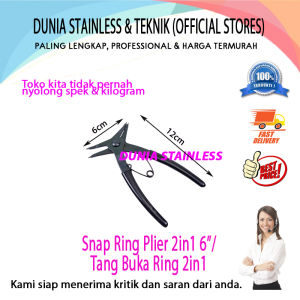 (BGH) Snap Ring Plier 2in1 6inc /Tang Buka Ring 2in1 buka dan tutup ring.