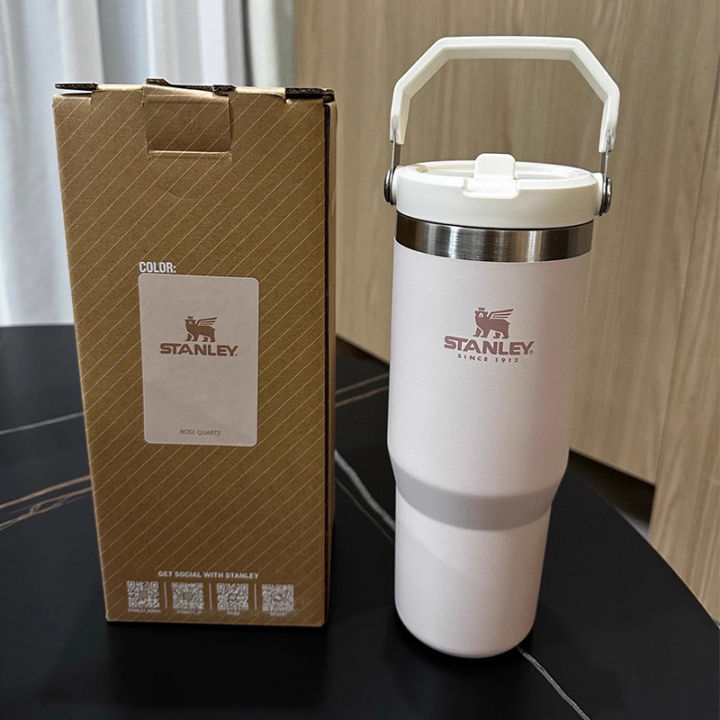SELL Original Stanley 30oz/887ml STRAW CUP Tumbler with Straw Lids Stainless Steel Coffee Termos Cup Car Mugs Vacuum Cup Insulated