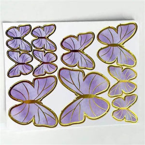 【10Pcs/Set】 Butterfly Paper Bouquet Birthday Romance Cake Decoration DIY Butterfly Cake Topper