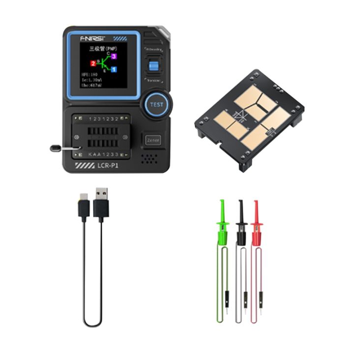 LCR-P1 Transistor Tester - 1.44 Inch Color Display Multifunction Component Meter For MOSFET Diode Capacitor