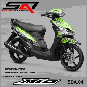 Stiker Full Body MIO SPORTY MIO SMILE - Decal Sticker Variasi Motor MIO Bisa Custom Nama SDA.04