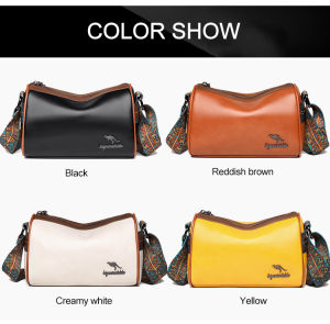 Crossbody Bag Solid Color Shoulder Bag Adjustable Hardware Buckle Large Capacity Comfort Glossy