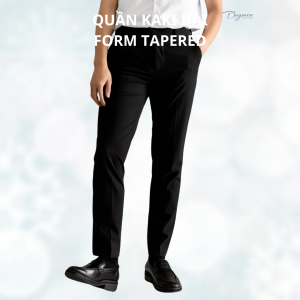Quần kaki DUGARCO nam dáng tapered ống suông chất liệu cao cấp 238CM22180