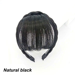 วิกผมสำหรับผู้หญิงวิกผมตรงจากธรรมชาติผมหน้าม้าทนความร้อนได้อากาศยืดผมผมต่อ