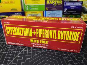 MITE FREE 10MLx24 (CYPERMETHRIN + PIPERONYL BUTOXIDE)