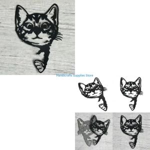 Kirilgu Cats Metal Cutting Dies Stencil Scrapbooking DIY Album Stamp Paper Card Mold Embossing Decoration 5T9N4