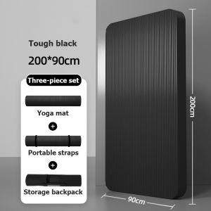 【SG Inventory】(185x90cm) NBR thickened and widened yoga mat extended female beginner yoga mat home mens exercise mat dance floor mat