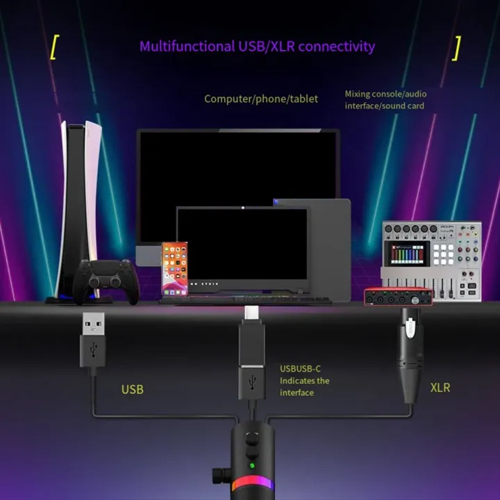 rgb-gaming-microphone-dynamic-microphone-usb-xlr-noise-canceling-dual