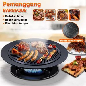 Grill Pan Plate Smokeless BBQ Panggangan BBQ Anti Lengket Grill BBQ