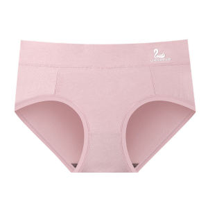 Maniyun White Swan Middle Waist Panties 100% Cotton Comfort Breathable Panties Women Underwear