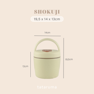 GRAFIR Lunch Box Bulat Tahan Panas 6 Jam Vacuum Insulated Round Kotak Makan 1L TATARUMA SHOKUJI