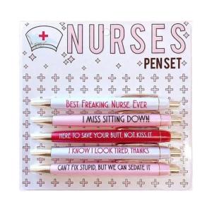 5Pcs Funny Pens Set for NursesNovelty Pens with Inspirational Quotes for Medical Assistants Nursing Students Workers