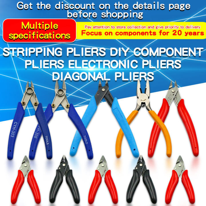 170 Wire Cutter DIY Trimmer Diagonal Side Cutting Cable Nippers ...