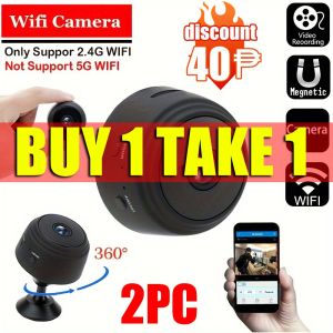smaller than eyes A9 Cctv camera connect cellphone 1080P no need internet no need wifi with Night Vision Motion Detection HD cctv camera original genuine with 360°panoramic Infrared Security Camera Mini CCTV Camera Hd 1080p spy cam connect to cellphone