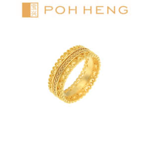 Poh Heng Jewellery 24K Eternal Weave Band in Yellow Gold[Price By Weight]