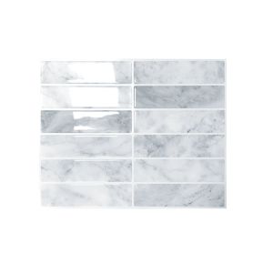 GUQIANFANG86 Moisture-proof Self Adhesive Tile Wall Stickers Oil-proof Waterproof Wall Decal Toilet Stickers Anti Fouling Kitchen Cabinet Renovation Tile Sticker