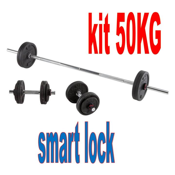 Dumbel Barbel Set 50 Kg Dumbbells Dumbbell Barble York Fitnes