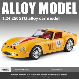 2026 1:24 Ferrari 250 GTO Diecast Alloy Car Model Pull Back & Light & Sound Childrens Toy Car Boys SUV Collection Decoration Gifts