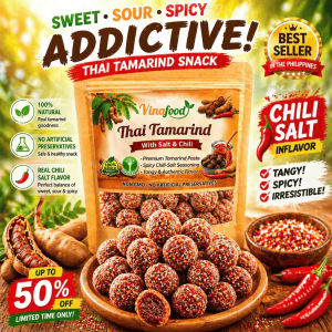 [ BUY 1 TAKE 1 ] Thai Tamarind simmered in salt and chili - Delicious sour and spicy snacks