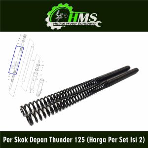 Per Skok Depan Thunder 125 (Harga Per Set Isi 2) - Peer Pir Ver Vir Dalam As Linggis Sok Sekok Shockbreaker Depan Suzuki Thunder New 125 Panjang 485 cm