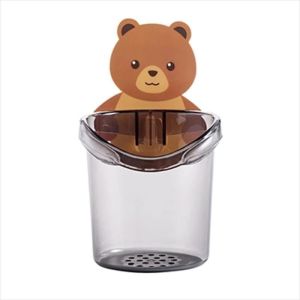 Rak Holder Tempat Sikat Gigi Odol Gantung Tempel Dinding Karakter Beruang Dispenser Serbaguna