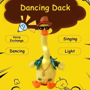 DuduMart Dancing Duck Electron Plush Toy Soft Plush Doll Babies Duck That Can Sing And Dance Voice Interactiv