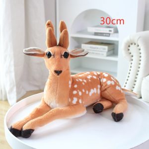 JOJO CASTLE Giant Lifelike Deer Plush Toy Stuffed Animals Doll Teaching Prop Toy Childrens Birthday Gift Simulation Sika Deer Home Decor