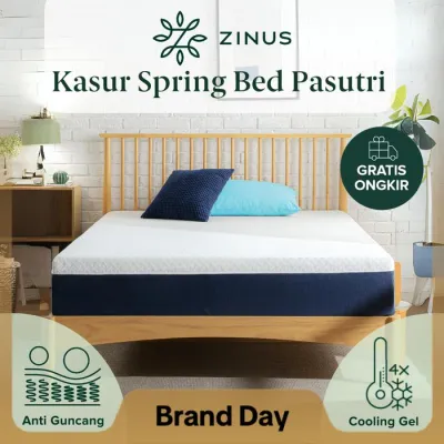 Kasur Spring Bed Zinus Pasutri My Gel Memory Foam Anti-Berderit Furniture - 90x200
