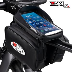 Túi đôi 3 ngăn ZDK S6 gắn sườn xe đạp ngăn đựng điện thoại tháo rời tiện lợi đựng được một số đồ dùng cần thiết