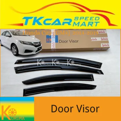 [READY STOCK] HONDA CITY [GM4] 2014-2019 6TH GEN ( KURUMA ) 4 DOOR 8 CM WIDTH ARCYLIC MUGEN DOOR VISOR