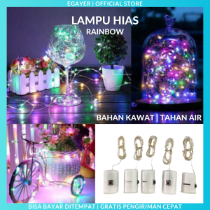 (BISA COD) - Lampu Tumblr Kawat Mini 5 Meter Lampu Hias Dekorasi Gift Box Bucket Bunga Balon Fairy Light Led Murah Import