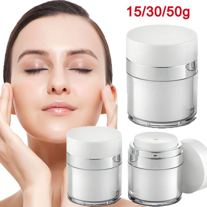 BELLERY 30ml 15ml Travel Press Cream Cans Acrylic Vacuum Bottle Airless ...