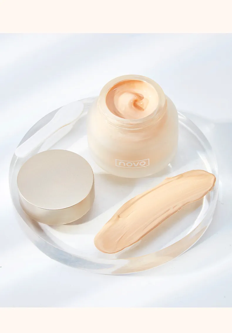 novo luxurious soft light foundation cream for oil control and